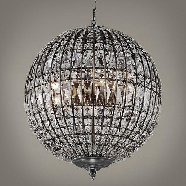 Люстра Gatsby Sphere Chandelier Silver Серебряный в Омске | Loft Concept 