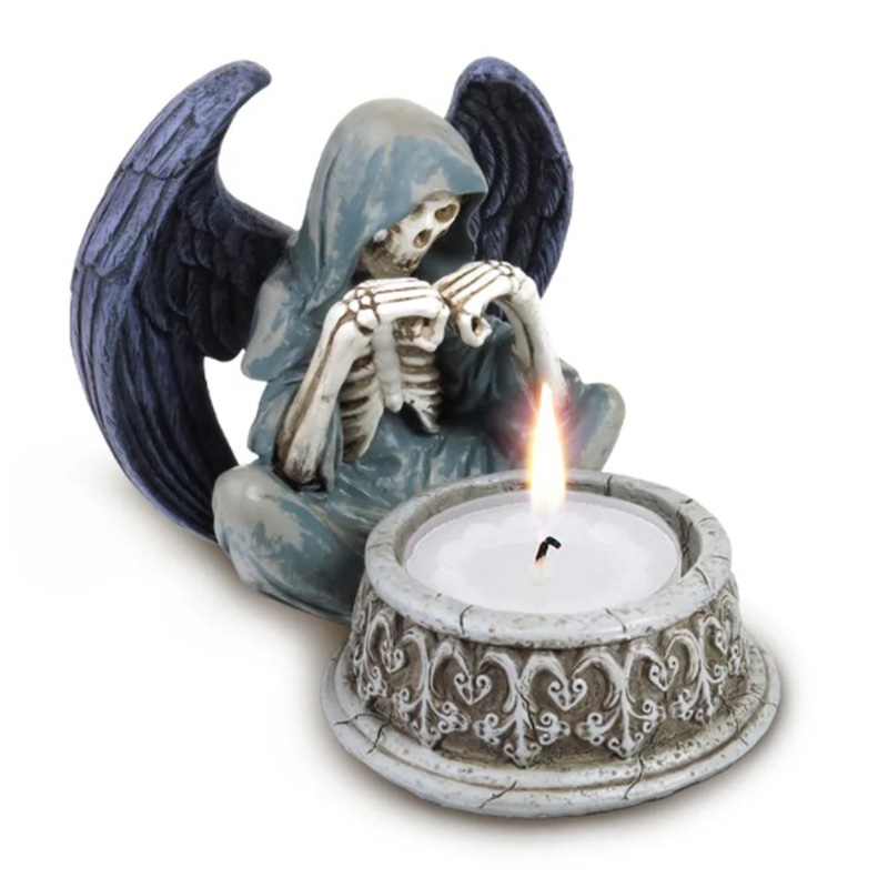 Подсвечник Angel of Death Candlestick Серый в Омске | Loft Concept 