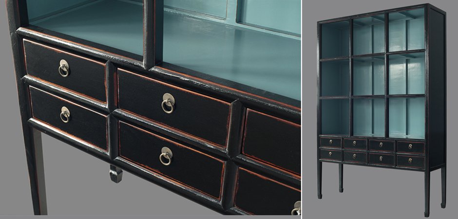 Стеллаж Сhinoise black and blue Стеллаж Сhinoise black and blue - Loft-Concept в Омске