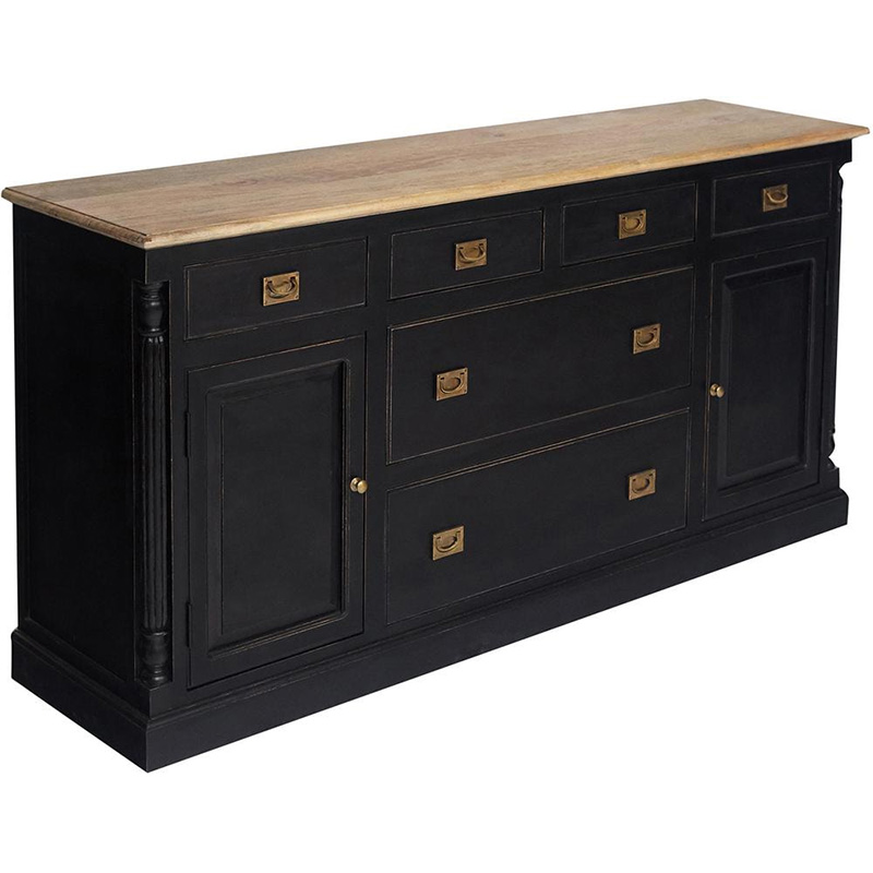 Комод Provence Sylvie Chest of Drawers Черный Древесина в Омске | Loft Concept 