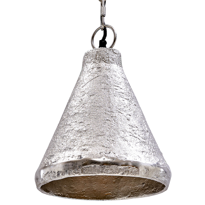 Подвесной светильник Rough Silver Pendant Серебряный в Омске | Loft Concept 