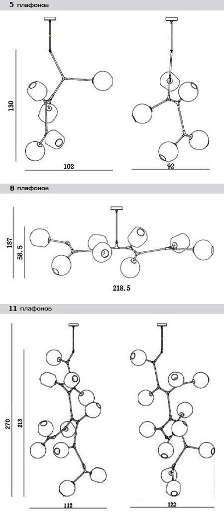 Люстра Branching Bubble Chandelier в Омске