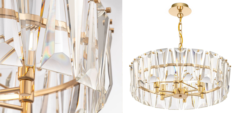 Люстра Ruby Crystal Chandelier Gold 53 Люстра Ruby Crystal Chandelier Gold 53 - Loft-Concept в Омске