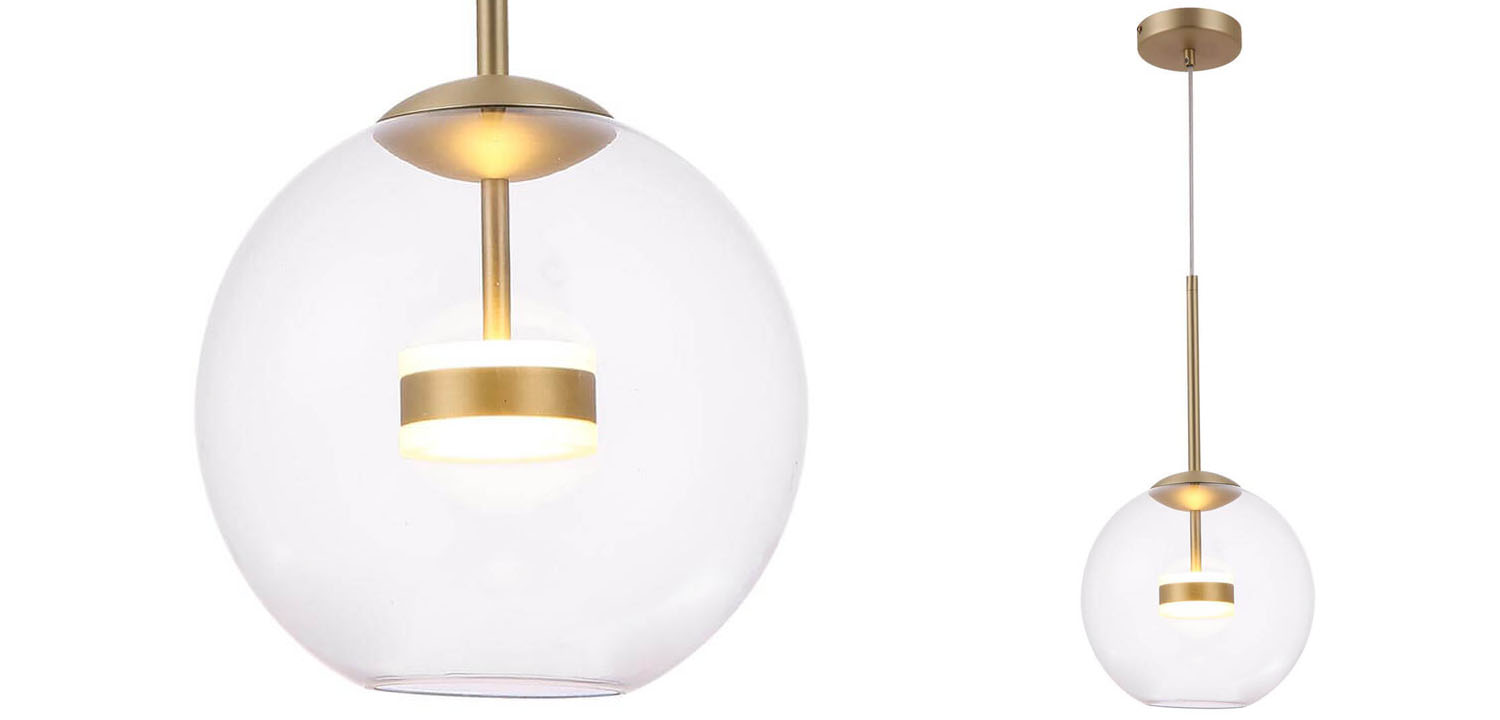 Подвесной светильник Bailey gold - фото