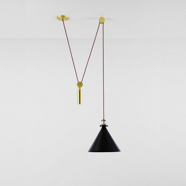 Подвесной светильник Shape up Pendant Cone Black Черный в Омске | Loft Concept 