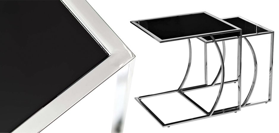 Приставной стол Metal Crescent Side Table Chromium Приставной стол Metal Crescent Side Table Chromium - Loft-Concept в Омске