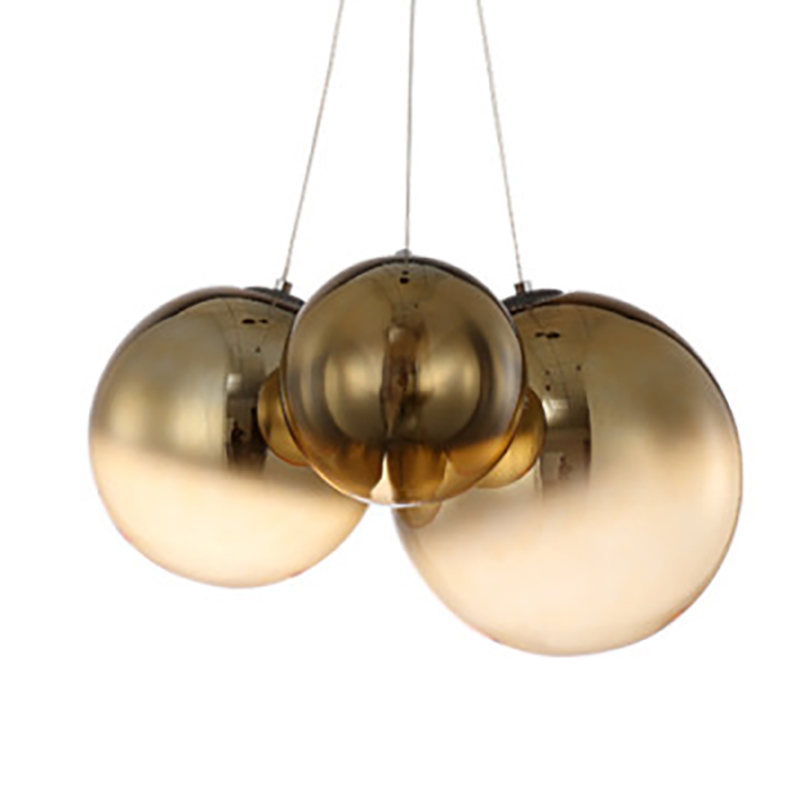 Светильник подвесной Golden balls lamp Золотой в Омске | Loft Concept 