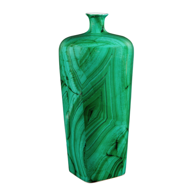 Ваза Malachite Vase flask Малахит в Омске | Loft Concept 