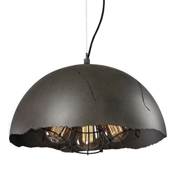 Подвесной светильник Uneven Edge Loft Pendant lamp 3 Графит в Омске | Loft Concept 