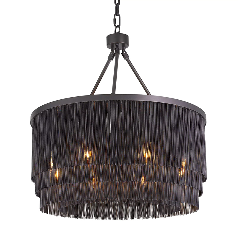 Люстра Eichholtz Chandelier Tissot S Темная бронза в Омске | Loft Concept 