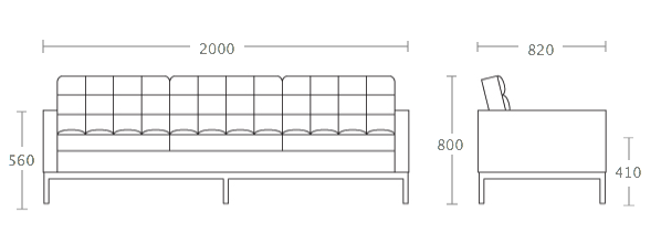 Диван Florence Knoll sofa в Омске