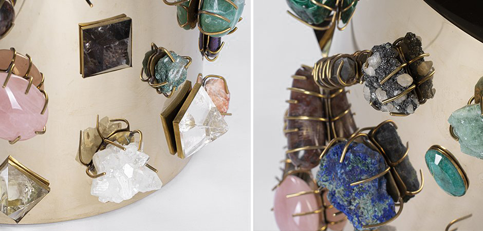Табурет с полудрагоценными камнями Kelly Wearstler BEJEWELED STOOL Табурет с полудрагоценными камнями Kelly Wearstler BEJEWELED STOOL - Loft-Concept в Омске