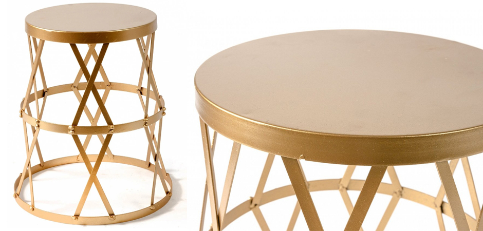Приставной стол Metal Round Drum Приставной стол Metal Round Drum - Loft-Concept в Омске