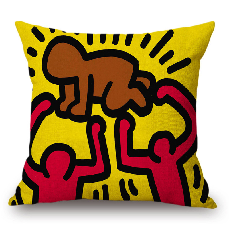 Подушка Keith Haring 5 Мульти в Омске | Loft Concept 