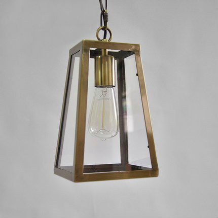 Подвесной светильник Loft Industrial Ortogonal pendant Brass  в Омске | Loft Concept 