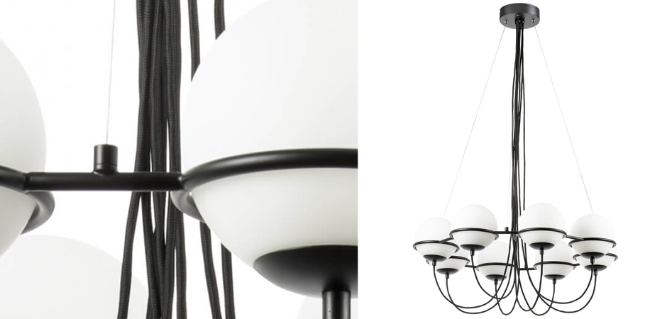 Люстра Melissa Chandelier Black 8 Люстра Melissa Chandelier Black 8 - Loft-Concept в Омске