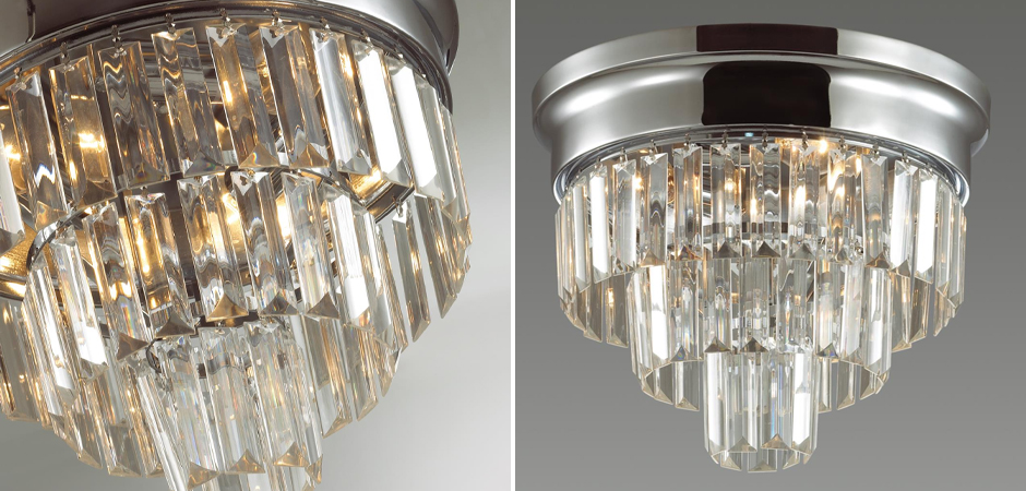Хрустальная потолочная люстра Crystal Fountain Хром Хрустальная потолочная люстра Crystal Fountain Хром - Loft-Concept в Омске