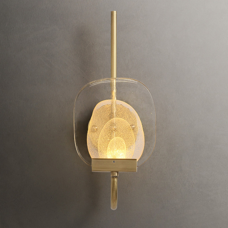 Бра Gold Radiance sconce Латунь Прозрачный в Омске | Loft Concept 