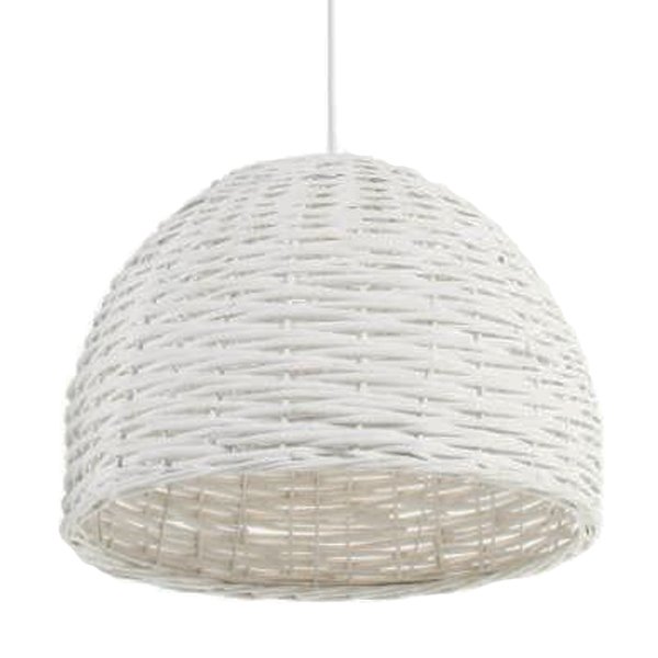 Подвесной светильник Wicker Pendant White Белый в Омске | Loft Concept 