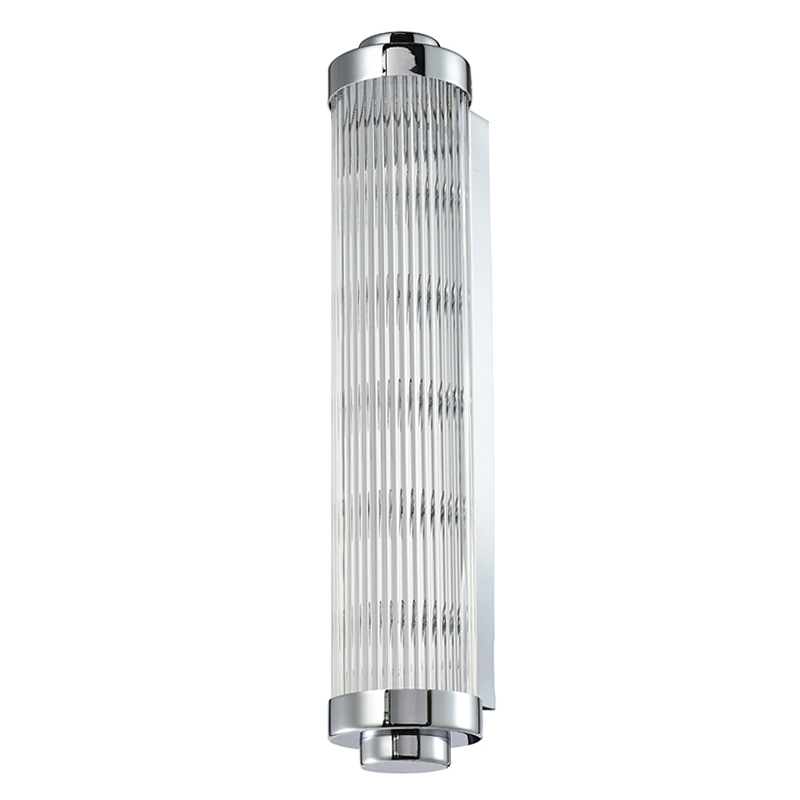 Бра Buck Glass TUBE Wall Lamp Nickel Никель Прозрачный (Transparent) в Омске | Loft Concept 