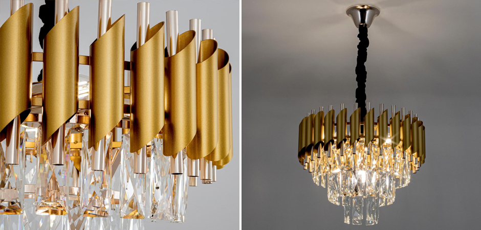 Многоярусная люстра Empire Crystal Gold&Silver Многоярусная люстра Empire Crystal Gold&Silver - Loft-Concept в Омске