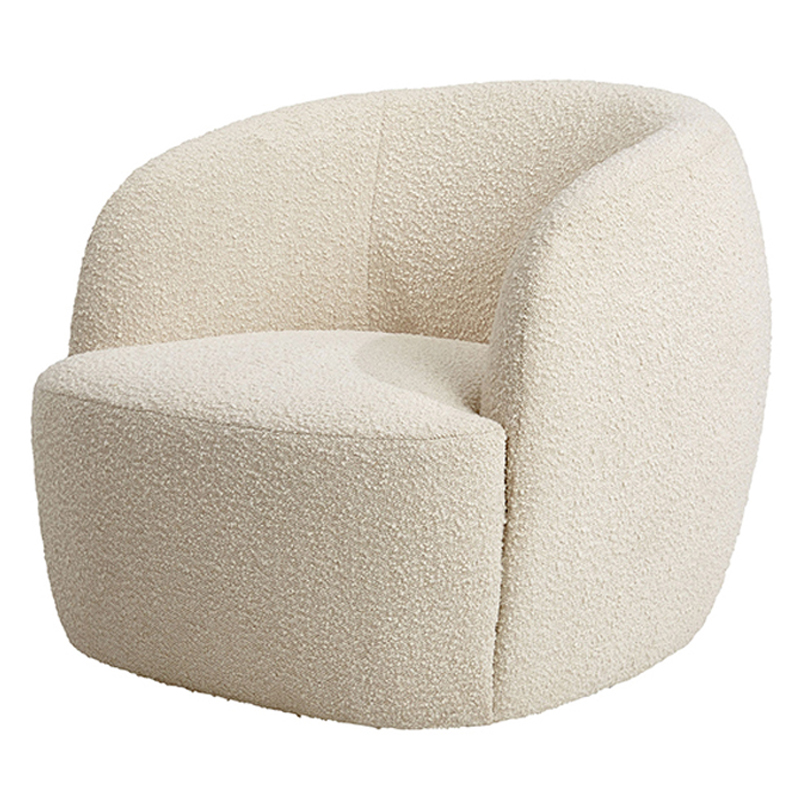 Кресло Boucle Armchair Pacific Белый в Омске | Loft Concept 