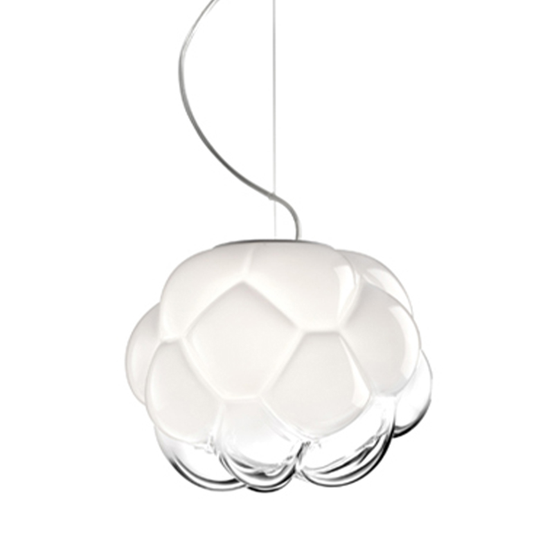 Подвесной светильник Fabbian Cloudy Hanging Lamp Белый Прозрачное Стекло в Омске | Loft Concept 