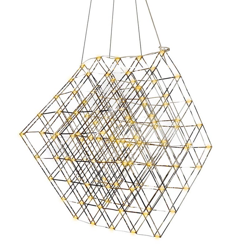 Люстра Moooi Tesseract Yellow lamp M Хром в Омске | Loft Concept 