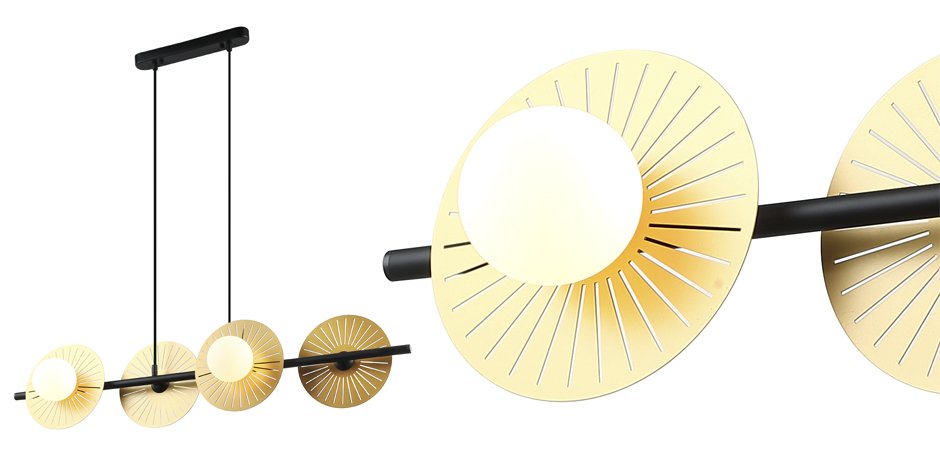 Люстра Balls & Discs Horizontal 4 Люстра Balls & Discs Horizontal 4 - Loft-Concept в Омске