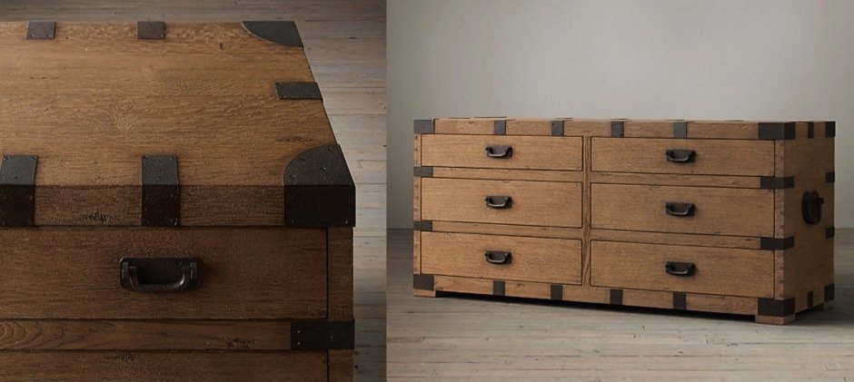 Комод в винтажном стиле Vintage Antique Oak Wide Комод в винтажном стиле Vintage Antique Oak Wide - Loft-Concept в Омске
