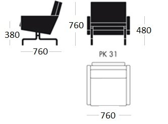 Кресло PK31 1 seat в Омске