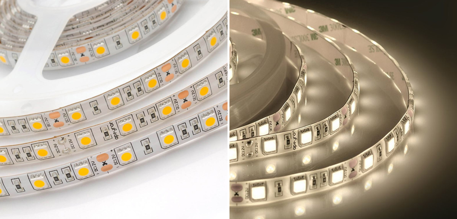 Светодиодная влагозащищенная лента 14,4W/m 60Led/m 5050SMD теплый белый Светодиодная влагозащищенная лента 14,4W/m 60Led/m 5050SMD теплый белый - Loft-Concept в Омске