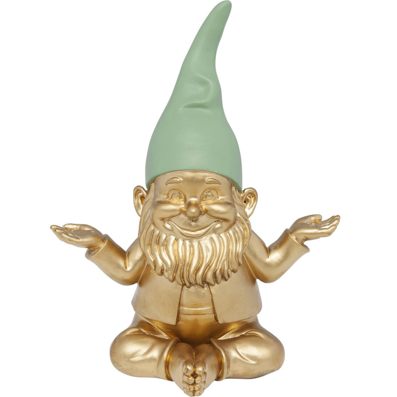 Статуэтка Golden Meditating Gnome Золотой в Омске | Loft Concept 