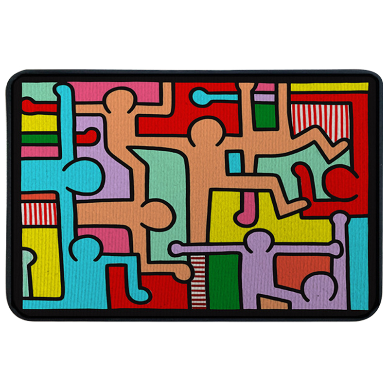 Ковер для прихожей и ванной Keith Haring Rug Мульти в Омске | Loft Concept 