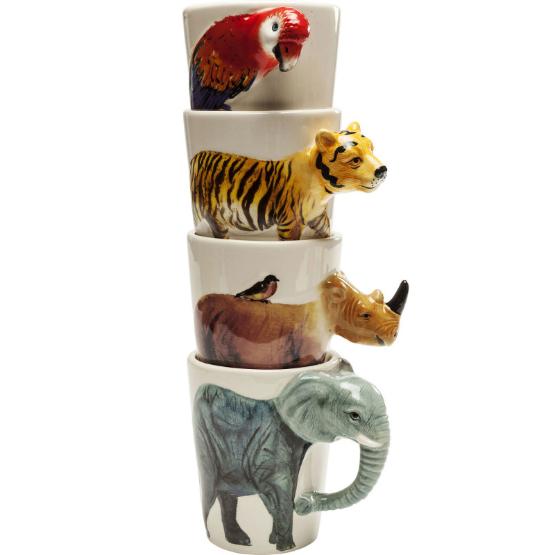 Кружка Tropical Animals mug Мульти в Омске | Loft Concept 