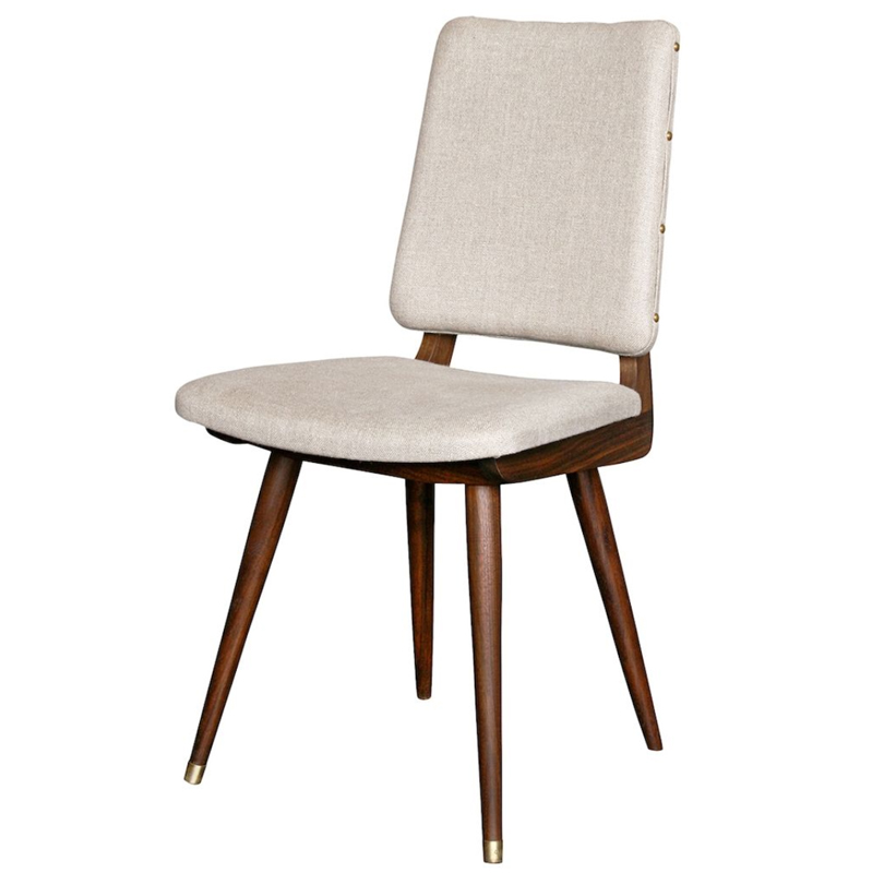 Стул Camille Dining Chair ivory ( слоновая кость ) Коричневый в Омске | Loft Concept 