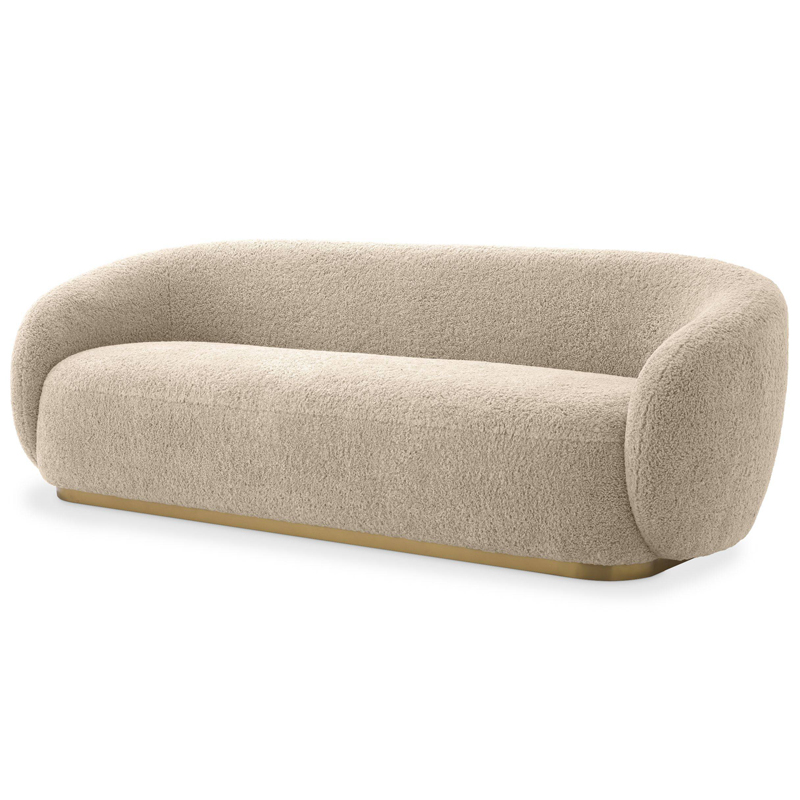 Диван Eichholtz Sofa Brice Sand Песочный Латунь в Омске | Loft Concept 