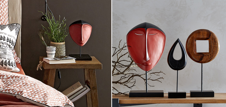 Декоративная этническая красная маска - Loft-Concept в Омске