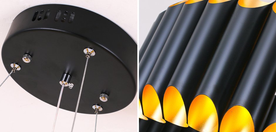 Люстра GALLIANO ROUND SUSPENSION LIGHT by DELIGHTFULL Black Люстра GALLIANO ROUND SUSPENSION LIGHT by DELIGHTFULL Black - Loft-Concept в Омске