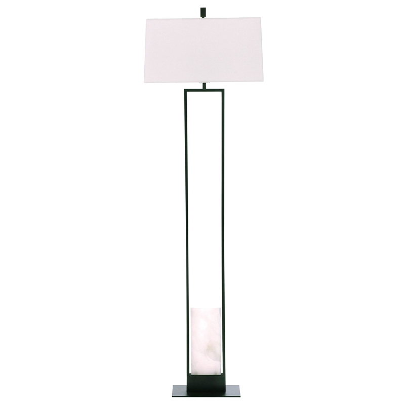 Торшер Arteriors MARKHAM FLOOR LAMP Бронза Белый Черный в Омске | Loft Concept 