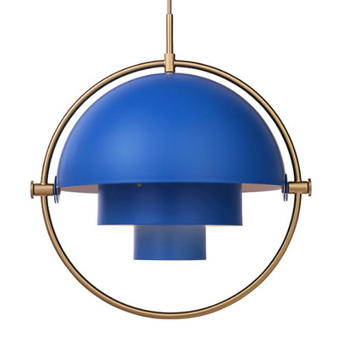 Люстра Louis Weisdorff Multi-lite Pendant Blue Латунь Синий в Омске | Loft Concept 