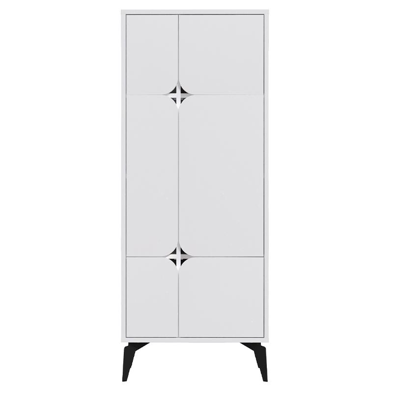 Комод белый с 4-мя дверцами на металлических ножках SPARK MULTIPURPOSE CABINET WHITE Белый в Омске | Loft Concept 