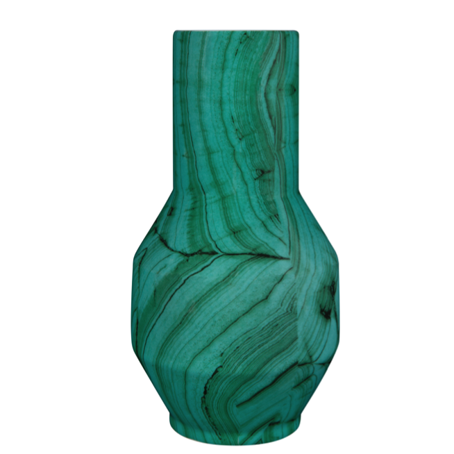 Ваза Malachite Vase rubikon Малахит в Омске | Loft Concept 