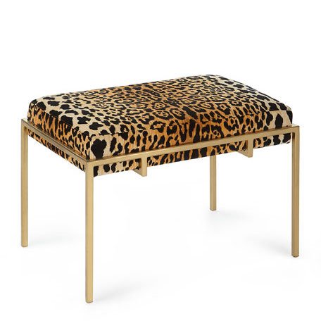 Пуф Metal and Leopard Ottoman Мульти в Омске | Loft Concept 