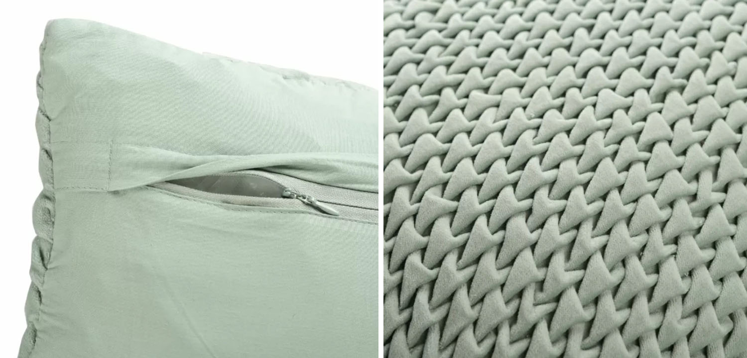 Подушка Purnama Quilting mint - фото №1