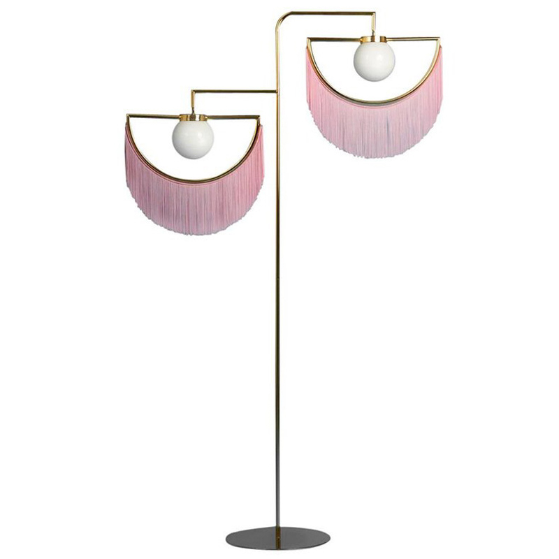 Торшер Inodesign Houtique Masquespacio  Floor lamp Two Золотой Розовый в Омске | Loft Concept 