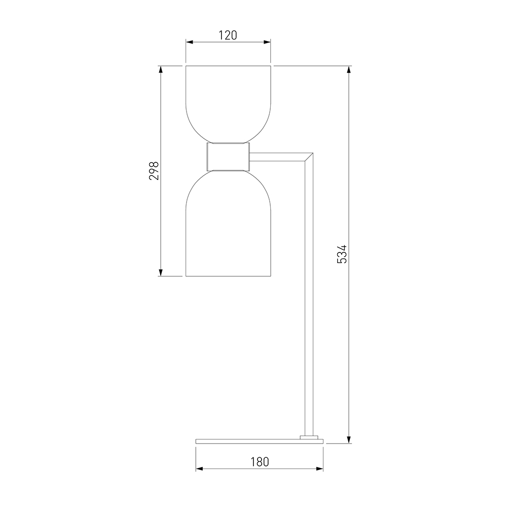 Настольная лампа Light maker studio white and smok brass в Омске