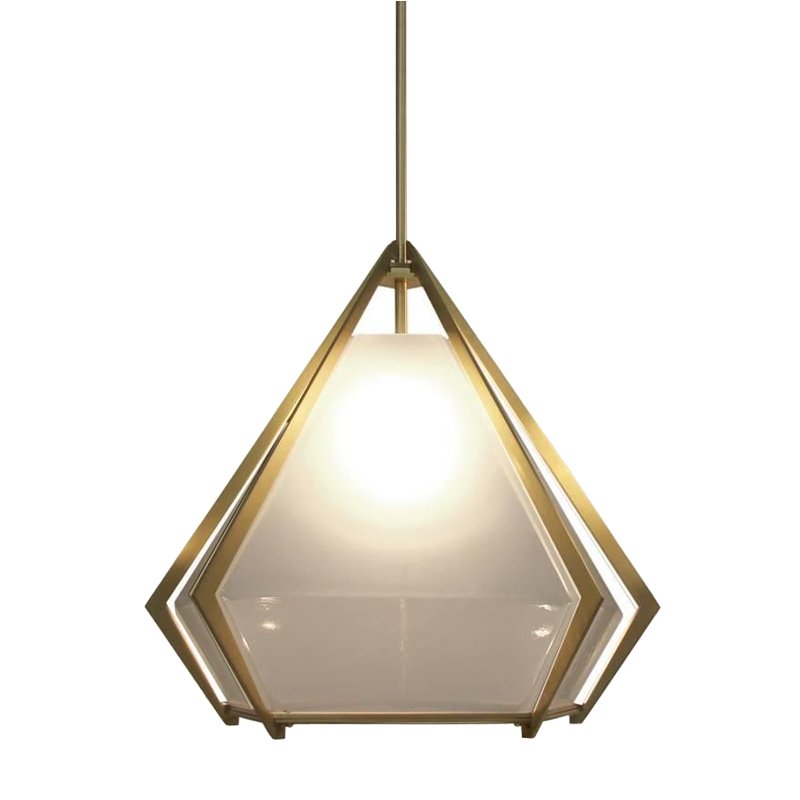 Подвесной светильник Harlow Pendant Lamp white Золотой Белый в Омске | Loft Concept 