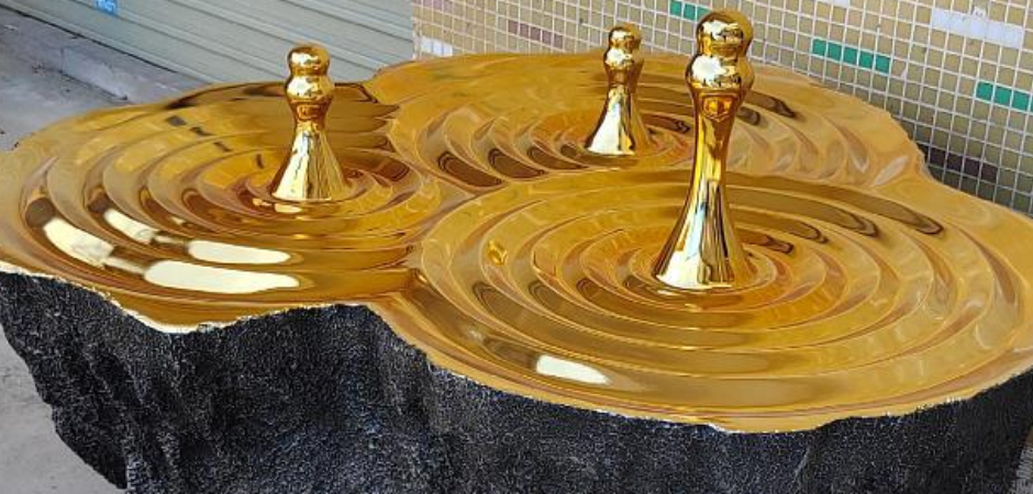 Дизайнерский Кофейный стол Golden Drops Coffee Table Дизайнерский Кофейный стол Golden Drops Coffee Table - Loft-Concept в Омске
