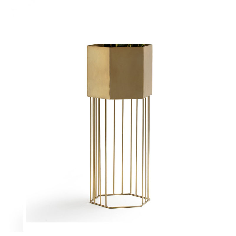 Ваза Vase On A Metal Stand Brass Латунь в Омске | Loft Concept 